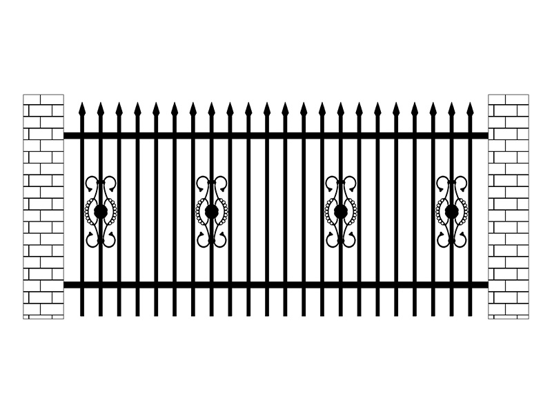 廠區鋅鋼圍欄圖片